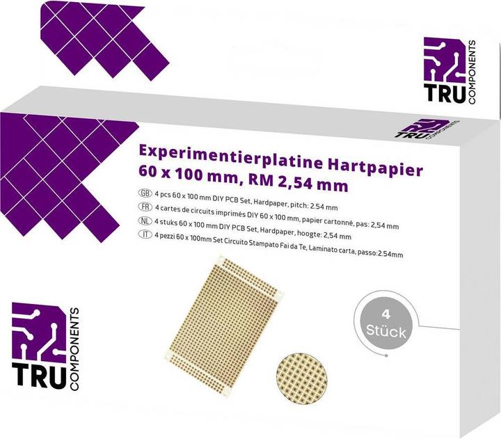 Actual product image Tru Components Laboratory card (Circuit board)