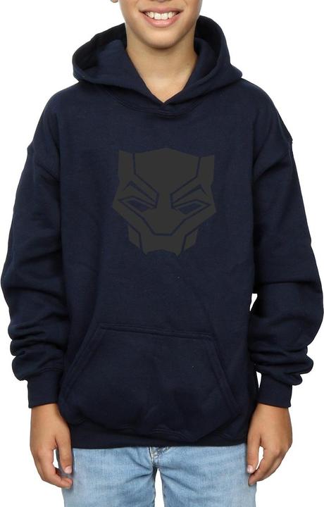 Immagine prodotto Felpa con cappuccio Black Panther Black on Black per ragazzi (140, 146)