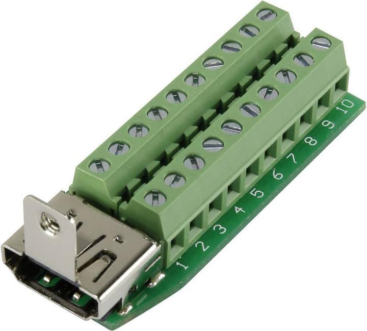 Actual product image Tru Components HDMI panel jack