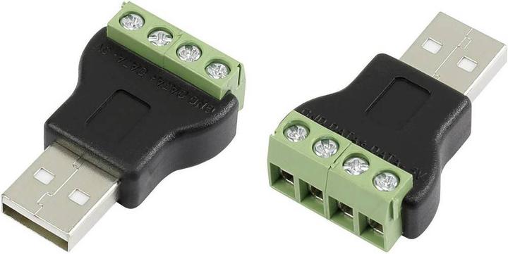Actual product image Tru Components USB connector with screw connection