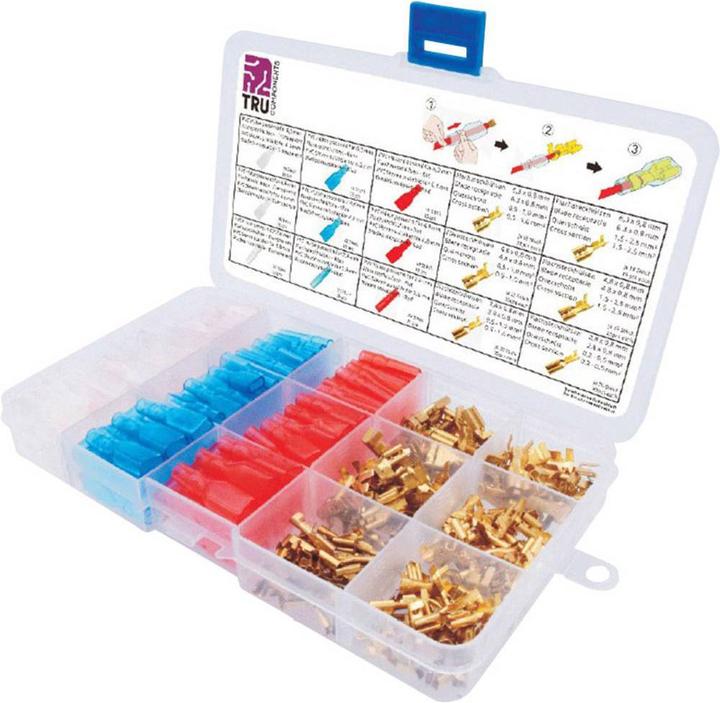 Tru Components Flachsteckhülsen-Sortiment, 320 teilig