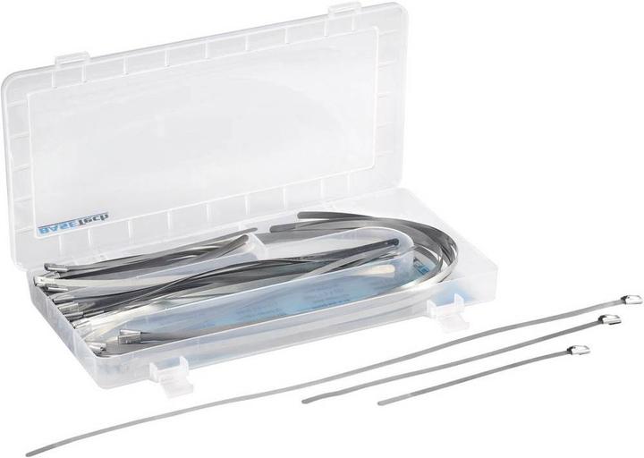 Actual product image Tru Components Stainless steel cable tie set (Metal cable ties, 127 mm, 50 pcs.)