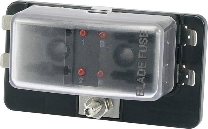 Actual product image Tru Components Car fuse holder with status LED (30 A)