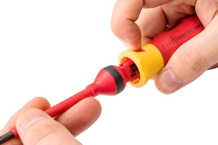 Produktbild HAZET Schraubendreher Satz ∙ schutzisoliert 804VDE/14 ∙ Pozidriv Profil PZ, Kreuzschlitz Profil PH,… (Schlitzschrauben, Torx (TX), Pozidriv-Kreuzschlitz (PZ), Phillipps-Kreuzschlitz (PH))