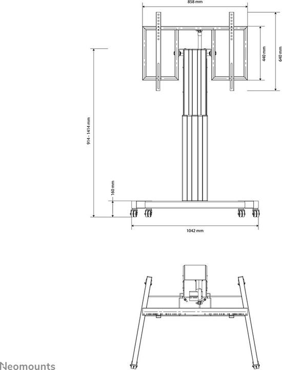 Image du produit Neomounts Plasma-M2500t (Universel, 100", 150 kg)
