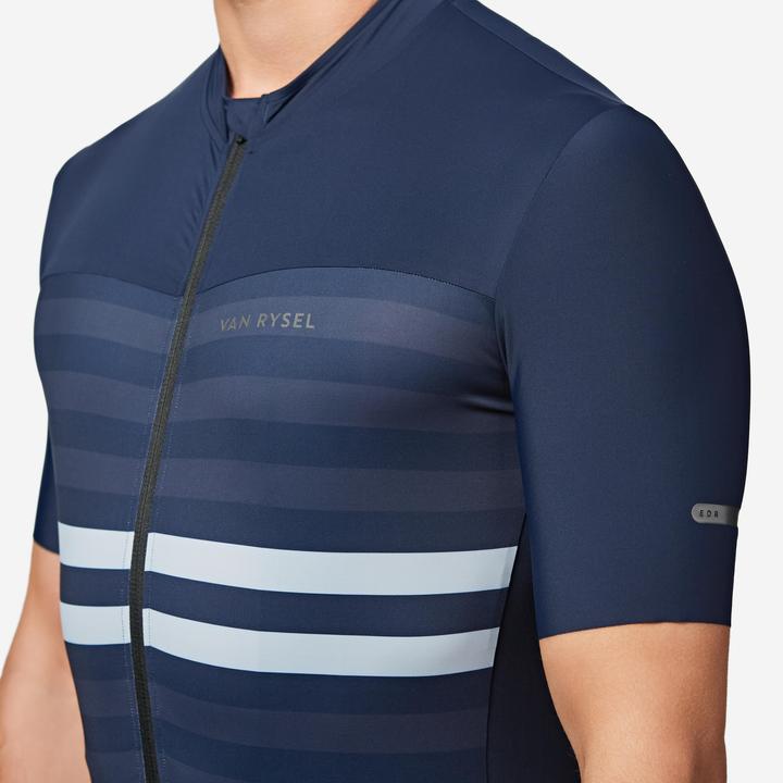 Produktbild Van rysel Rennrad Fahrradtrikot Sommer kurzarm Herren Slimfit Endurance 2 dunkelblau (L)