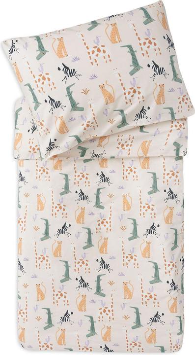 Immagine prodotto Jollein Biancheria da letto per bambini Jungle Jambo (100 x 135 cm, 40 x 60 cm)