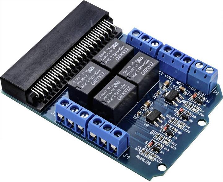 Produktbild Tru Components 4-Kanal Relais Modul für BBC