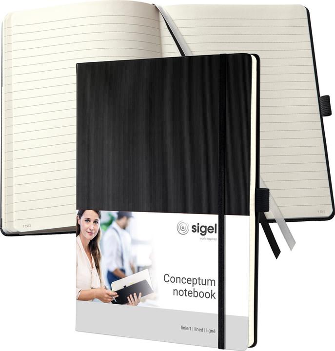 Actual product image Sigel Notebook CONCEPTUM Hardcover (180 x 240 mm, Lined, Hardcover)