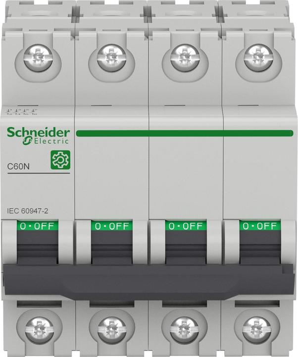 Produktbild Schneider Electric M9F10425 M9 C60N 4P 25A B IEC60947-2 LS-Schalter