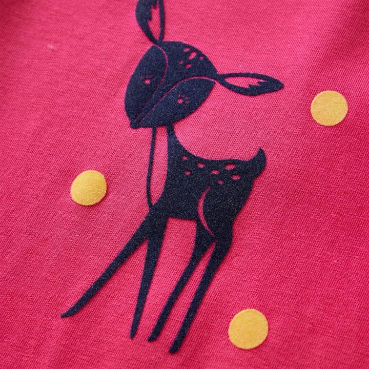Actual product image VidaXL Children's long-sleeved shirt bright pink 92,Material: 95 % cotton. 5 (92)