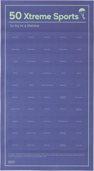 50 sport estremi interattivi (35 x 64 cm)