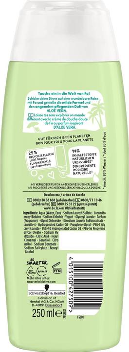 Actual product image Fa Aloe Vera Yoghurt (250 ml)
