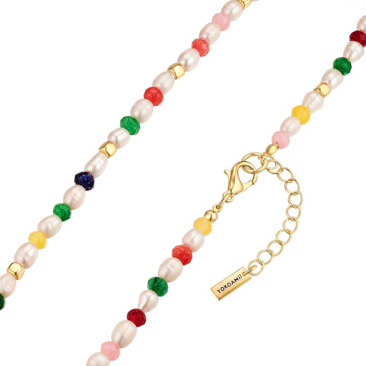 Image du produit Yokoamii Collier de perles pour femmes en alliage de métal - 36448 (Alliage métallique, 40 - 45 cm)