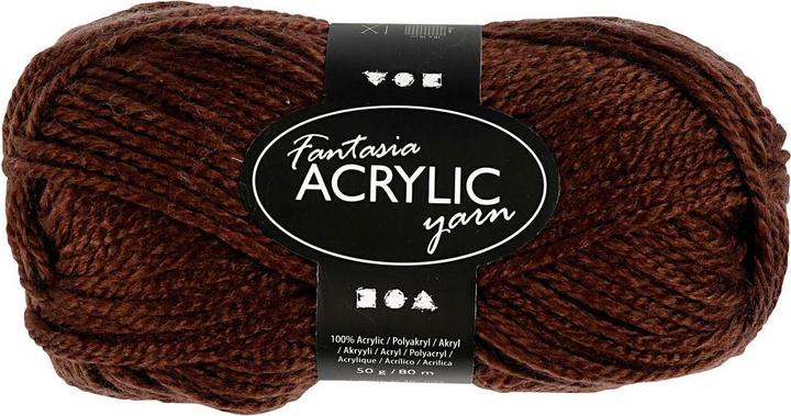 Produktbild Creativ Company Fantasia Acrylgarn Braun, 80 m (80 m)