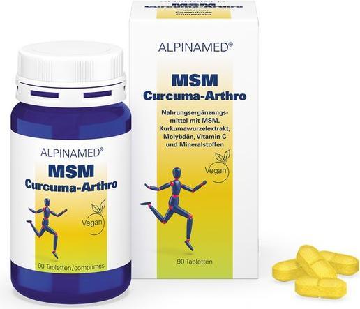 Produktbild Alpinamed MSM Curcuma (90 Stück, Tabletten, 128 g)