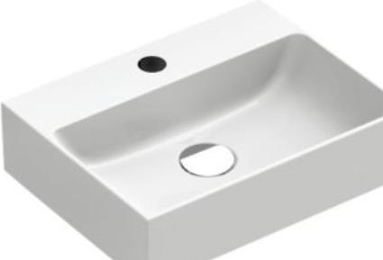 Produktbild Cosani Catalano Verso vask 45x35cm - Verso vask 45x35cm m. hanehul u.overløb, m. cataglaze+