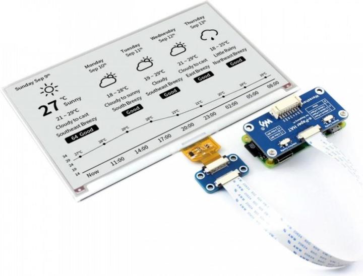 Immagine prodotto WaveShare DEBO EPA 7.5 - Schede di sviluppo - Display ePaper, 7.5, bianco/nero (13504)