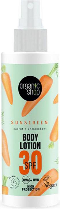 Image du produit Organic Shop Lotion solaire pour le corps 30 SPF 150ml (Crème solaire visage, SPF 30)