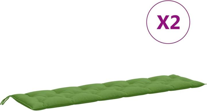 Produktbild VidaXL Gartenbank-Auflagen 2 Stk. Stoff (200 x 50 x 7 cm)