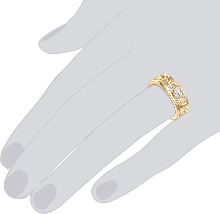 Produktbild Lulu & Jane Damen Metall-Legierung verziert mit Kristallen von Swarovski® gelbgold - 29239 (58)