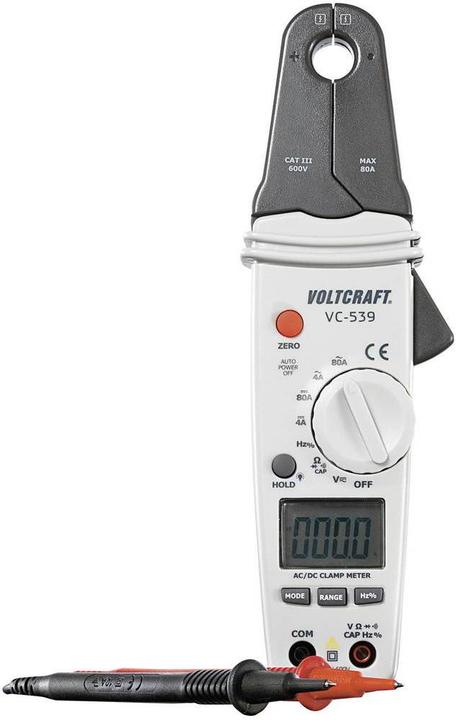 Actual product image Voltcraft AC/DC creeping current clamp meter (CAT III 600V)