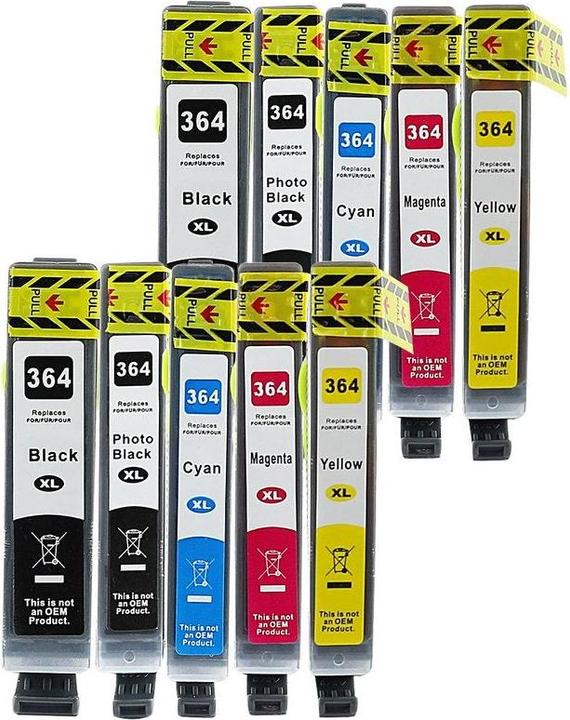 Produktbild Hermex Kompatible Tintenpatrone XL für HP PhotoSmart C5380 (M, Y, PBK, BK, C)