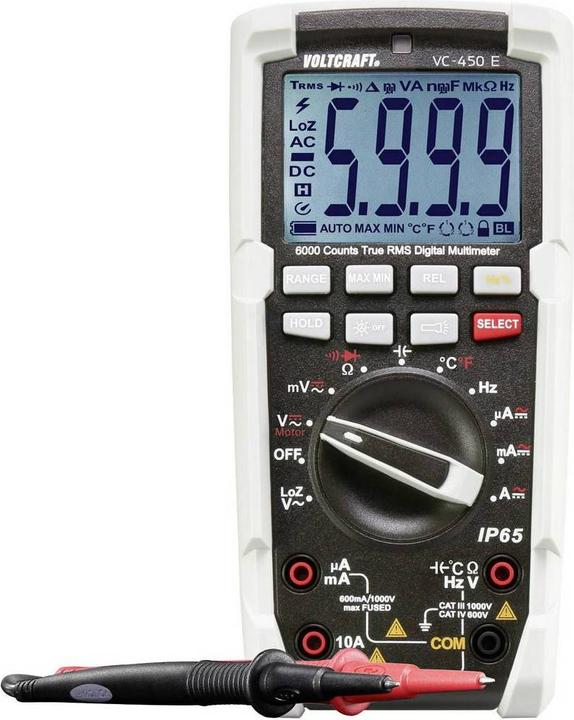 Actual product image Voltcraft Hand-held multimeter digital VC-450 (CAT III 1000V, CAT IV 600V)