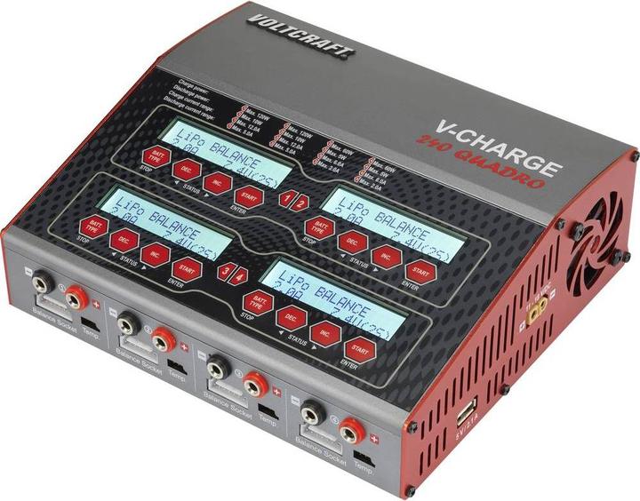 Voltcraft Multifunktionsladegerät V-Charge 240 Quadro