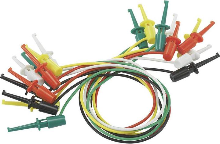 Produktbild Voltcraft Prüfklipp-Kabel-Set 40 mm (0.28 m)