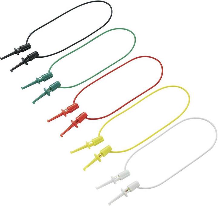 Produktbild Voltcraft Prüfklipp-Kabel-Set 40 mm (0.28 m)