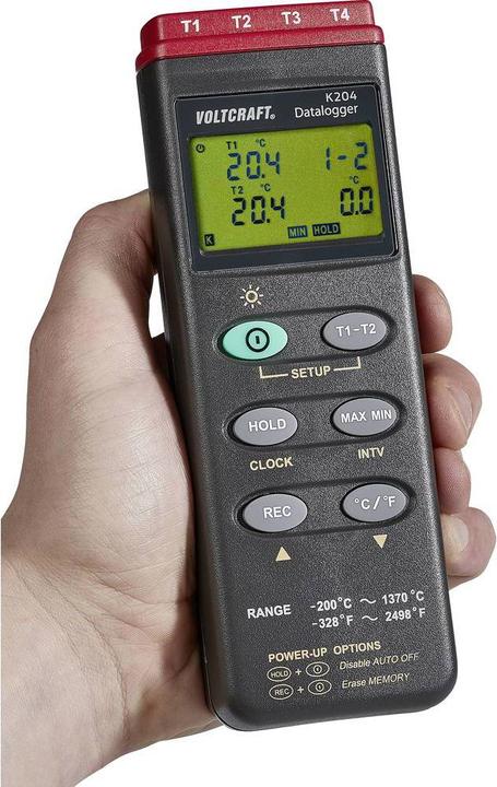 Actual product image Voltcraft Digital Thermometer K204 Datalogger