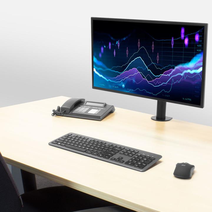 Image du produit Support de bureau pour écran, 1 écran jusqu'à 32 pouces et 12 kg (Tables, 32")