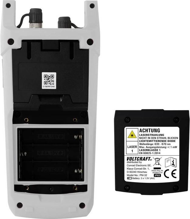 Actual product image Voltcraft Glass fibre tester PM 32 LWL PERFORMANCE METER