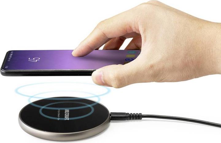 Image du produit Voltcraft Chargeur à induction 15 W Qi-45 Métal+Verre