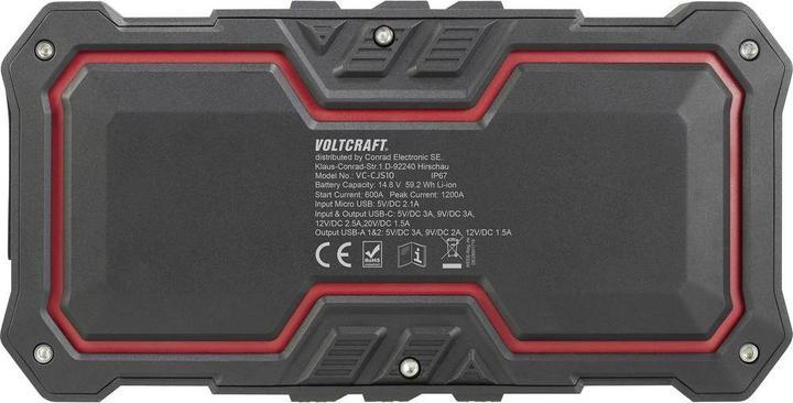 Produktbild Voltcraft Schnellstartsystem 1200A plus PD-Powerbank (1200 A, 16000 mAh)