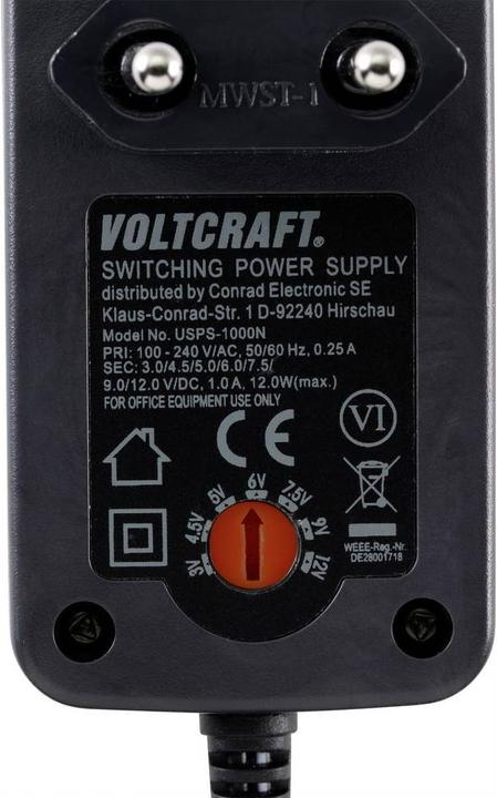Actual product image Voltcraft Usps-1000N Stecker-Netzteil