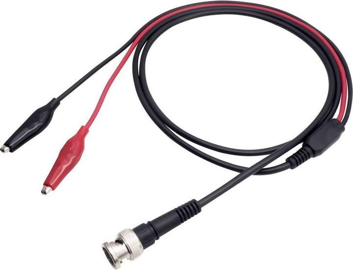 Voltcraft BNC test lead with crocodile clips