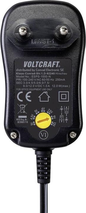 Actual product image Voltcraft Steckernetzteil ESPS-1000-N