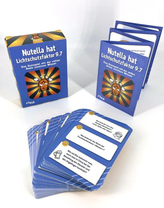 Immagine prodotto La Nutella ha un fattore di protezione solare 9,7 - Il gioco a quiz con la dose completa di nozioni (Tedesco)
