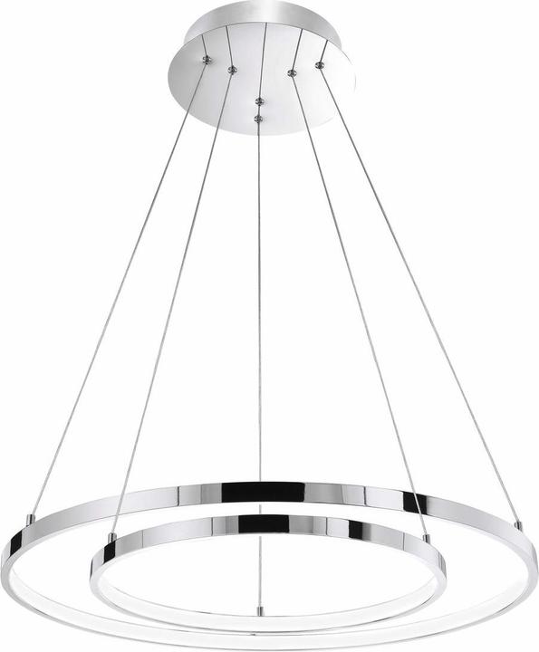 Actual product image Nova Luce ARIA LED pendant light chrome 74W warm white 120x60cm 17222003