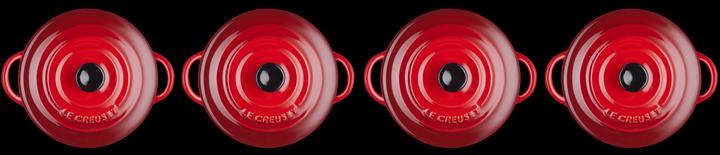 Productafbeelding Le Creuset Mini Cocotte Set van 4 "Kersenrood