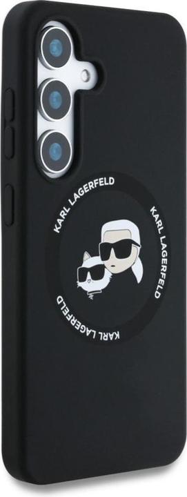 Image du produit Karl Lagerfeld Etui Silicone Double Heads And Circle MagSafe Samsung Galaxy S25 Plus czarny (Samsung Galaxy S25+)