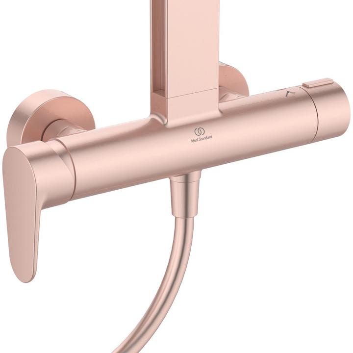 Image du produit Ideal Standard Système de douche Alu+ : Mitigeur de douche Ceraflow 2 étagères, douchette à main 2F, douche de