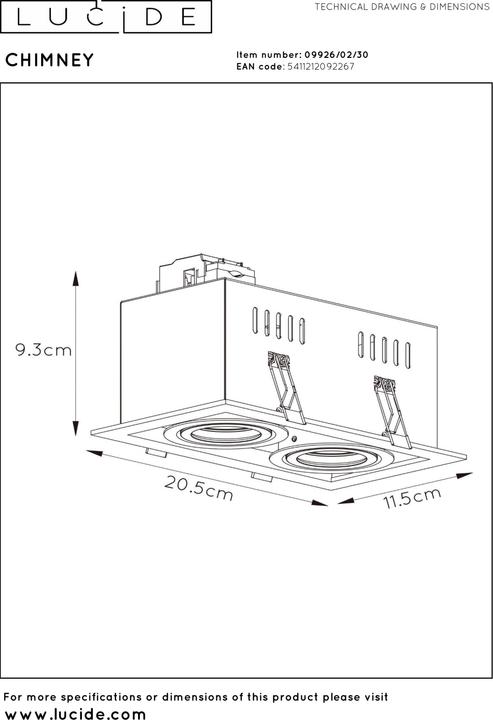 Produktbild Lucide Chimney (GU10)