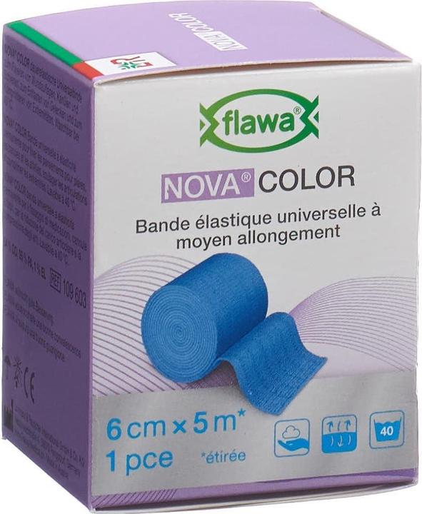 Actual product image Flawa Ideal bandage 6cmx5m blue