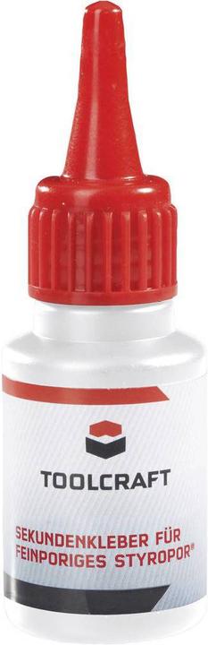 Produktbild Toolcraft Styrodur Sekundenkleber (20 g)