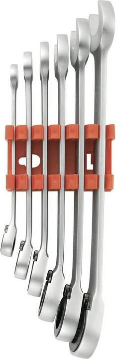 Immagine prodotto Toolcraft set di chiavi a cricchetto ad anello aperto (19 mm, 10 mm, 17 mm, 15 mm, 8 mm, 13 mm)