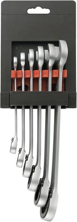 Immagine prodotto Toolcraft set di chiavi a cricchetto ad anello aperto (19 mm, 10 mm, 17 mm, 15 mm, 8 mm, 13 mm)