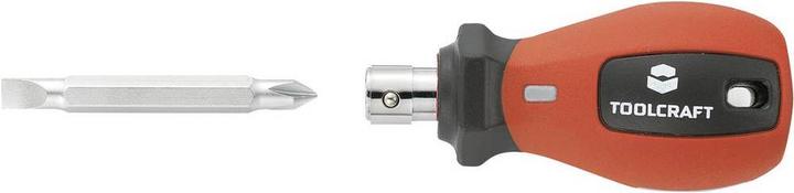 Actual product image Toolcraft 8 in 1 screwdriver with reversible bit (Port, Phillipps cross recess (PH), Pozidriv cross recess (PZ))